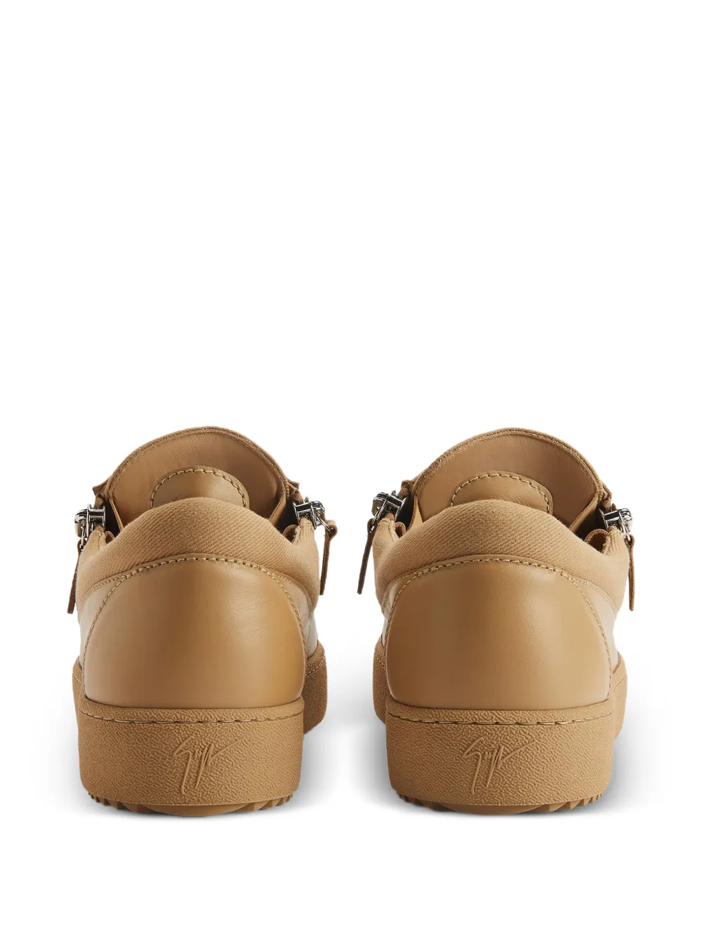 Giuseppe Zanotti Frankie sneakers met rits Beige