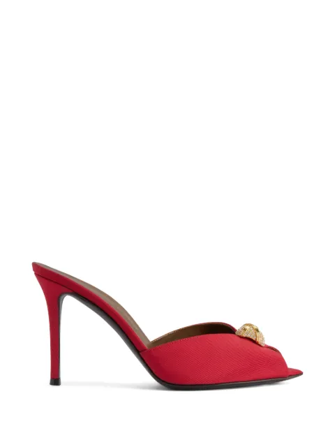 Giuseppe Zanotti Intriigo Cocktail 90 geometric brooches sandals
