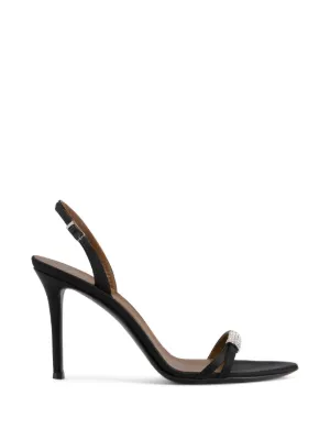 Giuseppe Zanotti 90mm Ludhovica Mignon Sandals | Black | FARFETCH