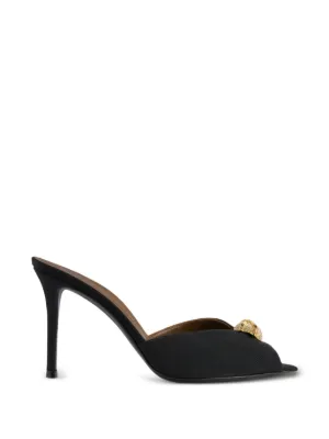 Giuseppe Zanotti Orchid Mules 105 | Black | FARFETCH
