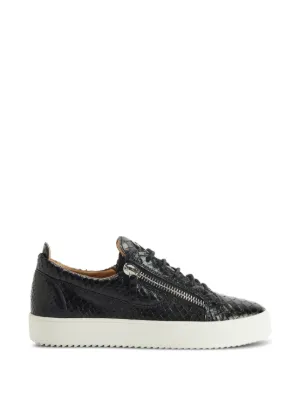 Zegna Triple Stitch low-top Sneakers | Black | FARFETCH ZA