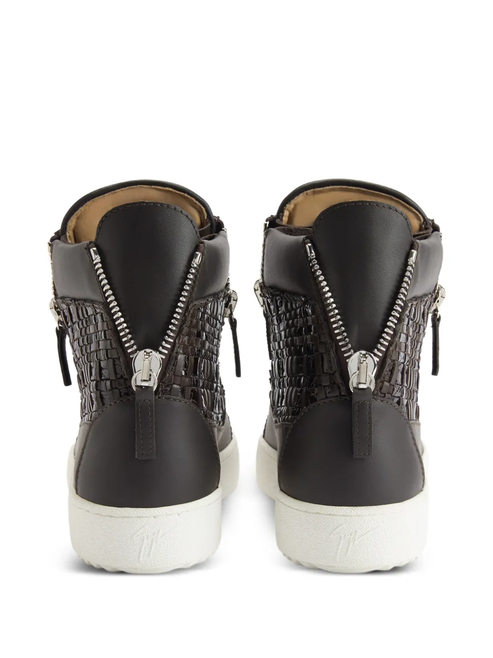 Giuseppe Zanotti Kriss sneakers met krokodillenprint Bruin