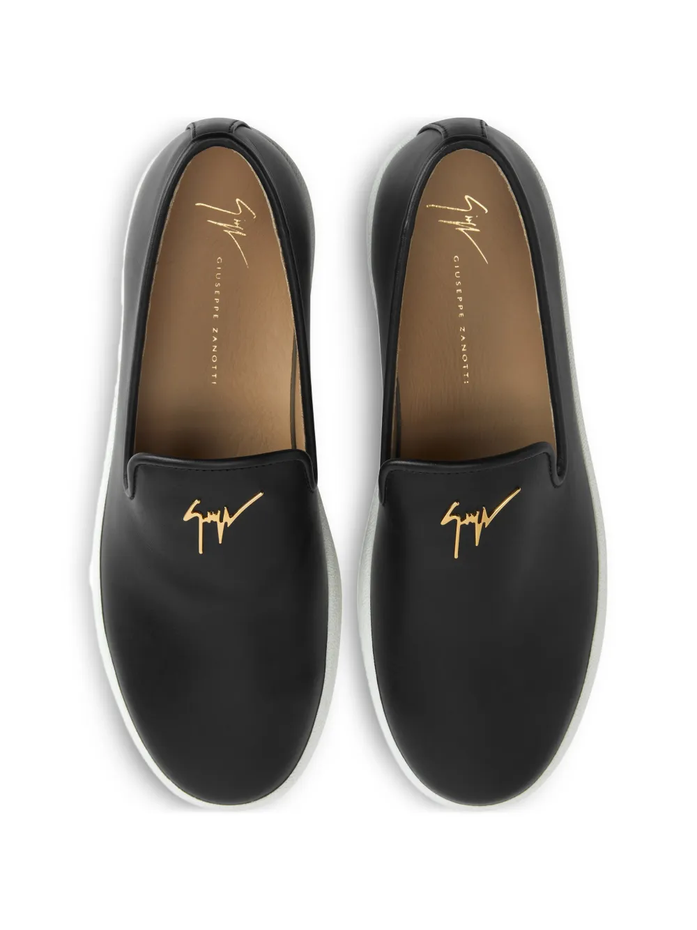 Giuseppe Zanotti Sneakers met logoplakkaat Zwart