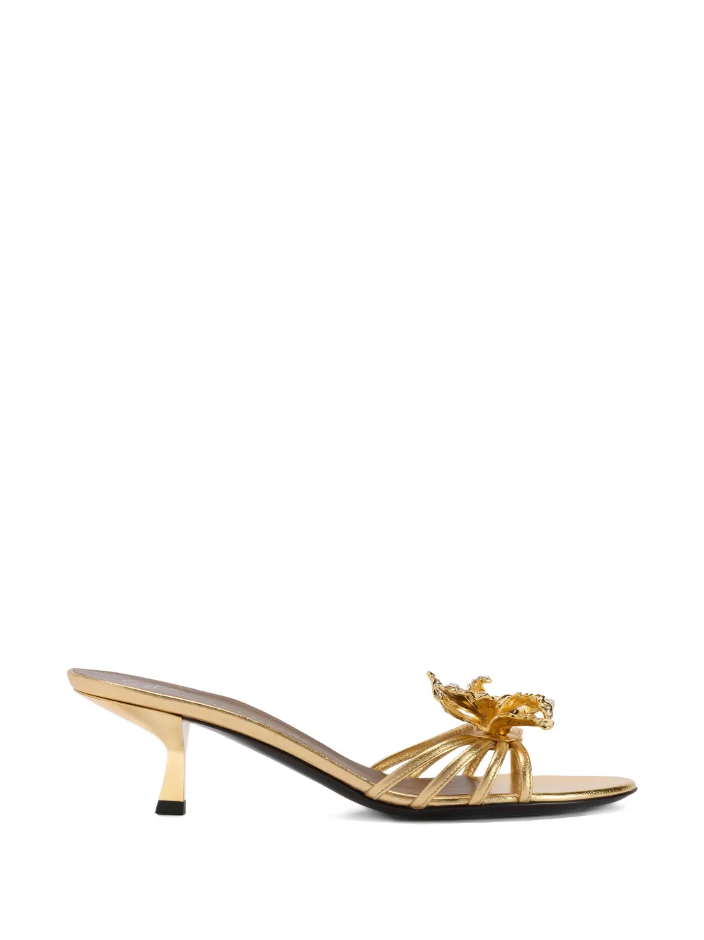 Giuseppe Zanotti orchid-motif sandal - Oro
