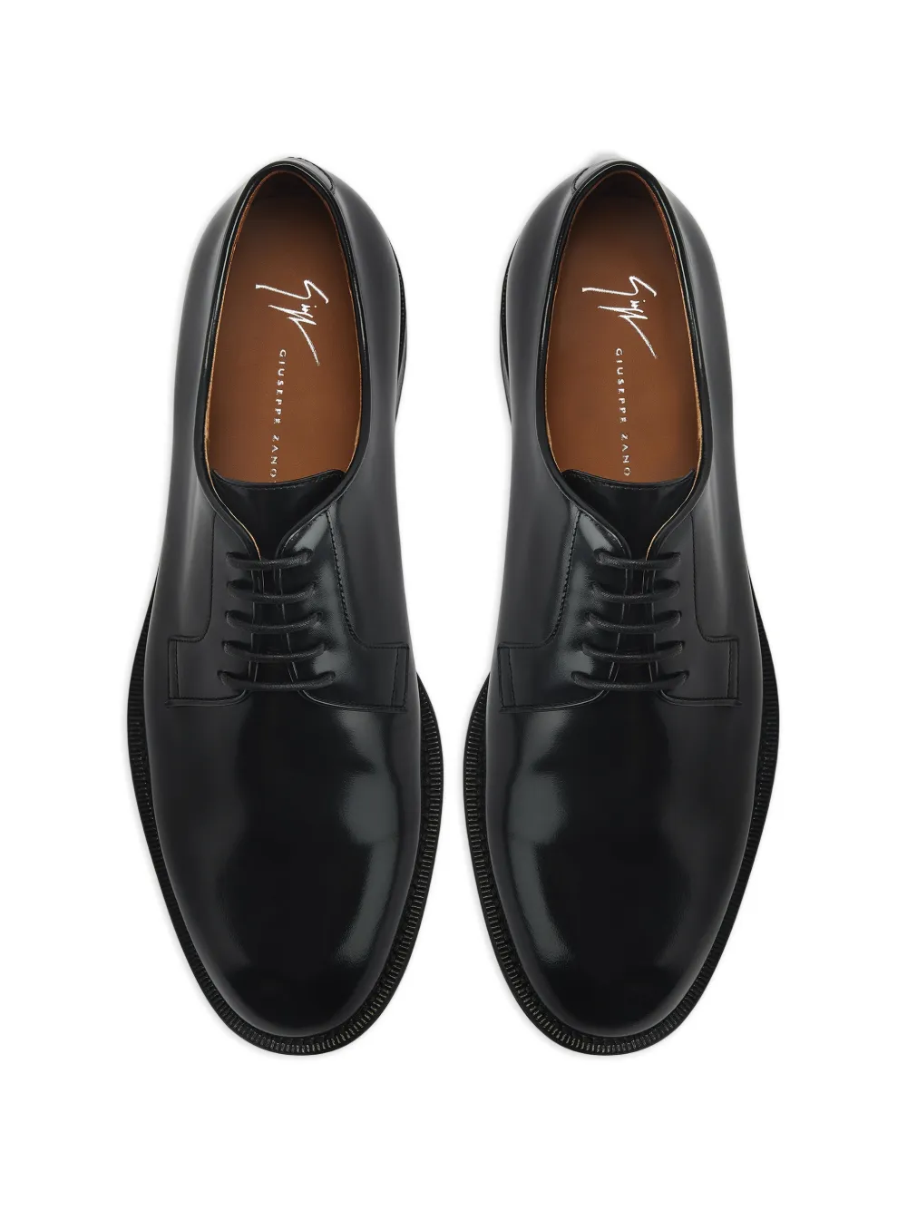 Giuseppe Zanotti Derby schoenen met GZ-label Zwart