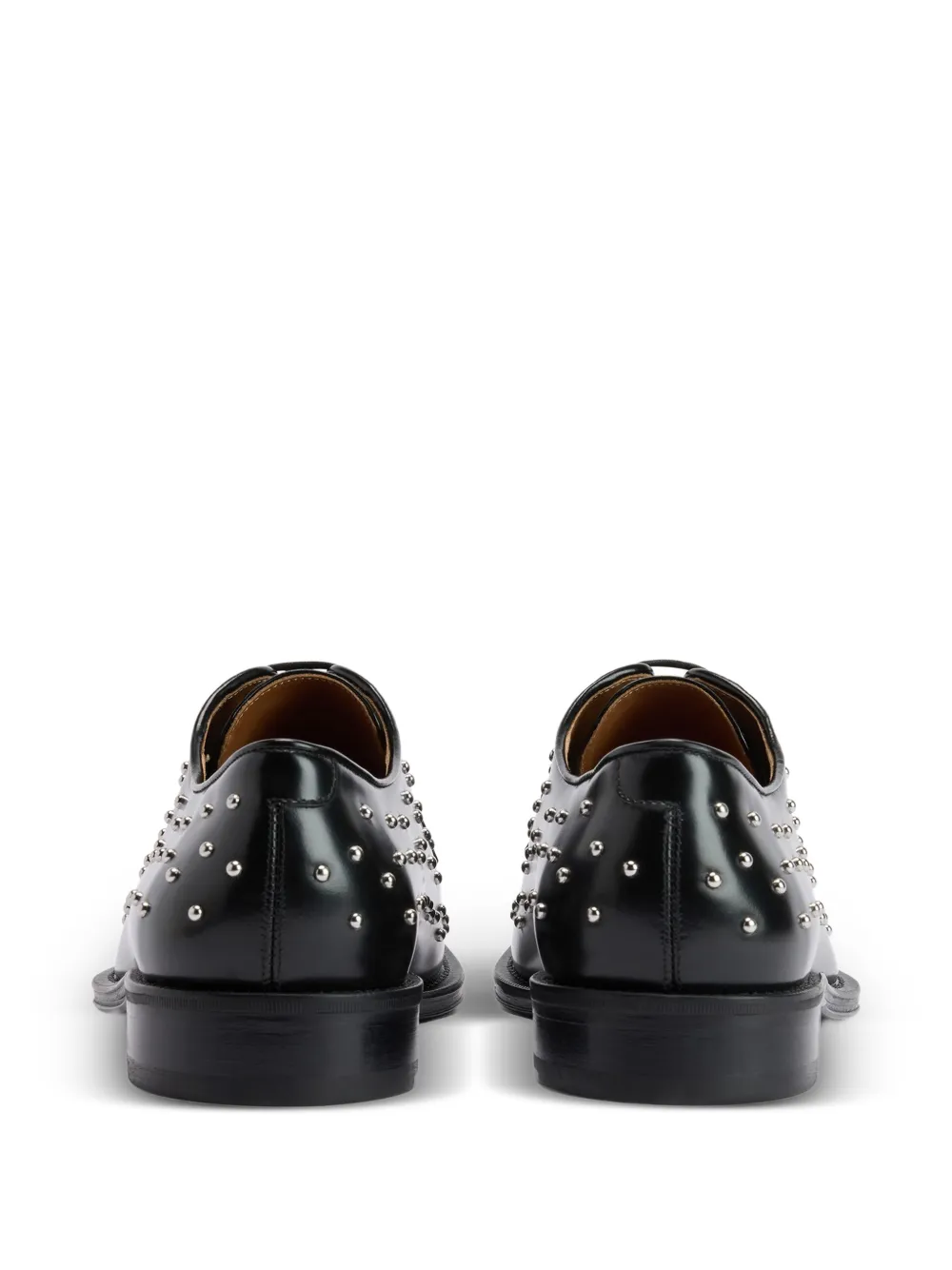Giuseppe Zanotti Metal Dots derby schoenen Zwart