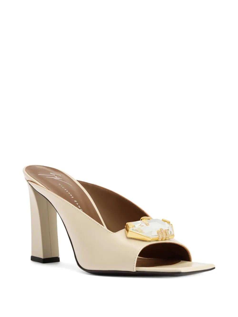 Giuseppe Zanotti Gz Mya Iside sandalen met vierkante neus Beige