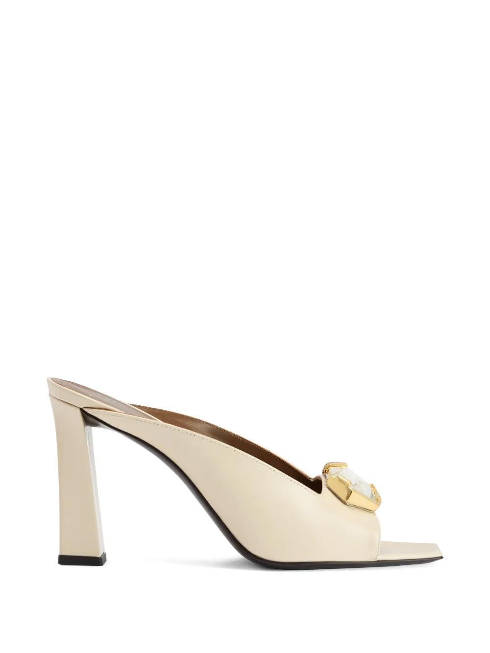 Giuseppe Zanotti Gz Mya Iside sandalen met vierkante neus Beige