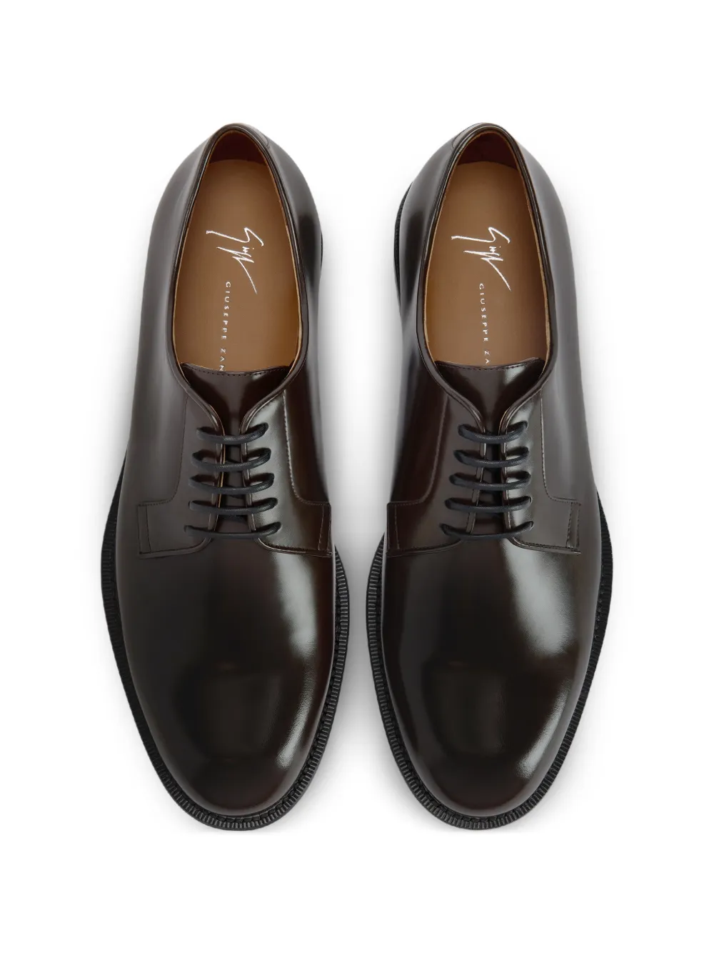 Giuseppe Zanotti Derby veterschoenen met GZ-label Bruin