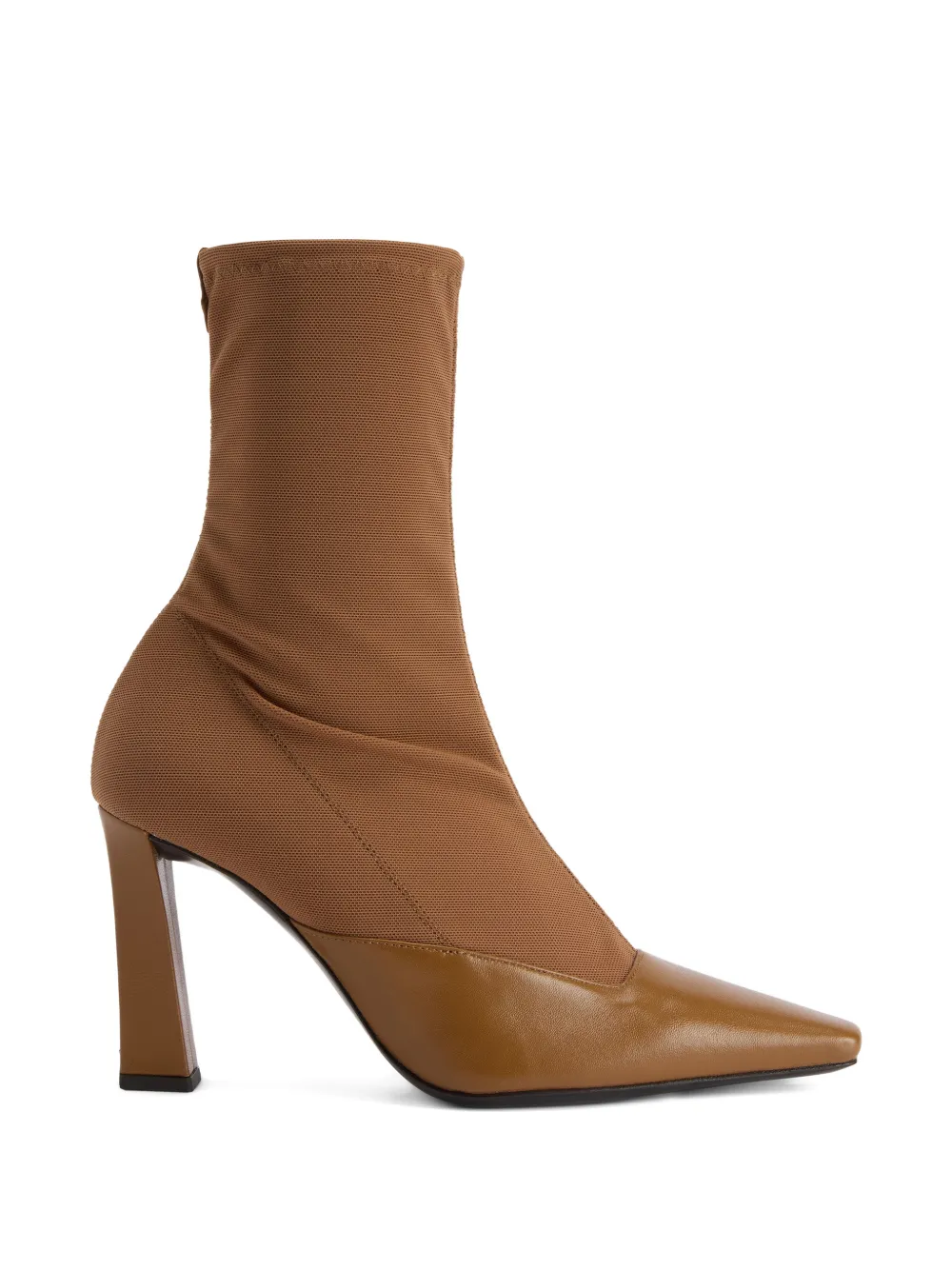 Giuseppe Zanotti Janie Tights laarzen met vierkante neus Bruin