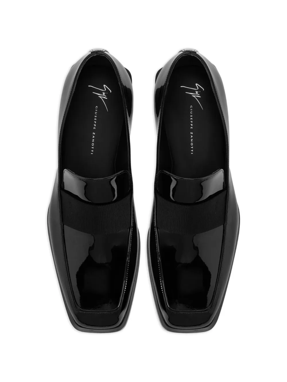 Giuseppe Zanotti Gz-Lucky loafers met vierkante neus Zwart