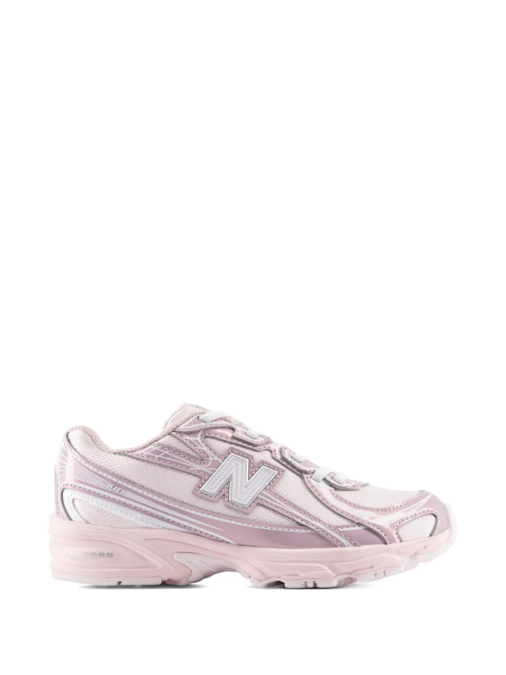 New Balance Kids 740 bungee lace mesh overlay sneakers Roze
