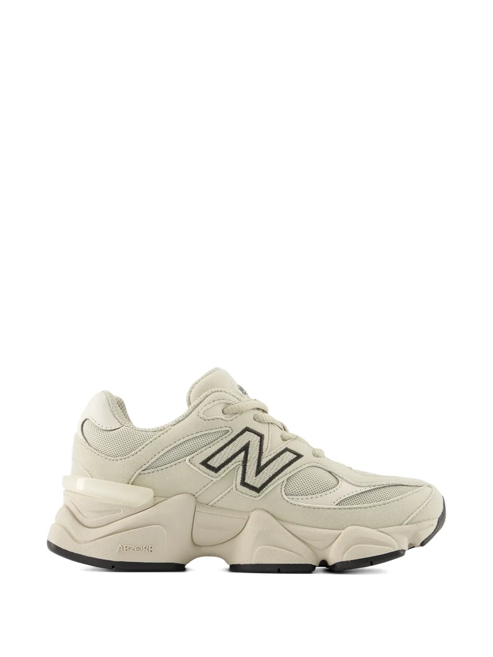 New Balance Kids 9060 lace logo-detail sneakers Beige
