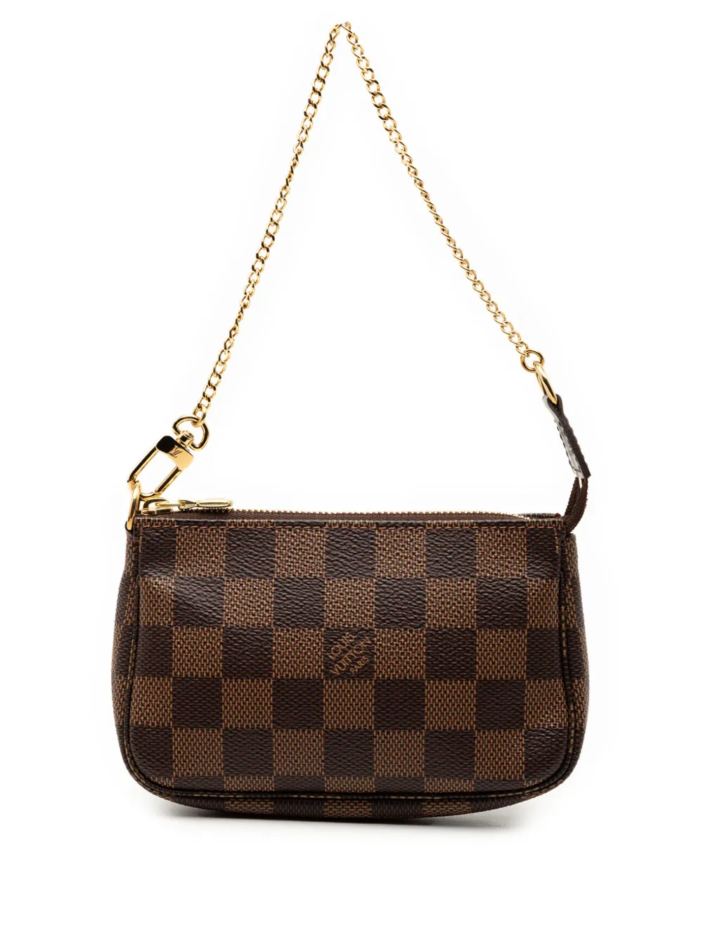Louis Vuitton Pre-Owned 2021 Damier Ebene Mini Pochette Accessoires handbag - Marrone