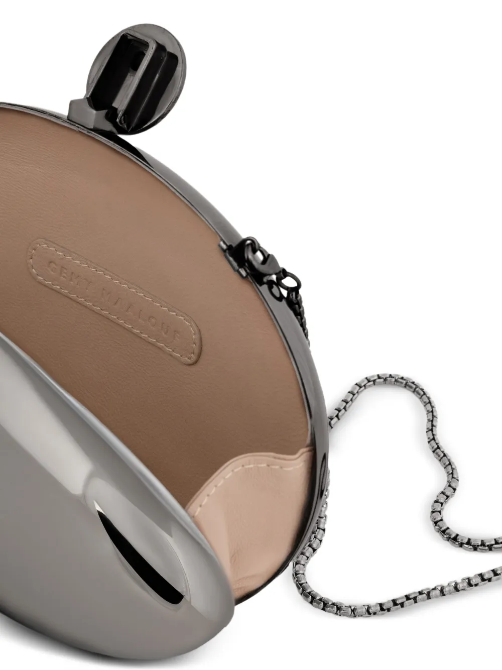 Gemy Maalouf Clutch met metallic-effect Grijs