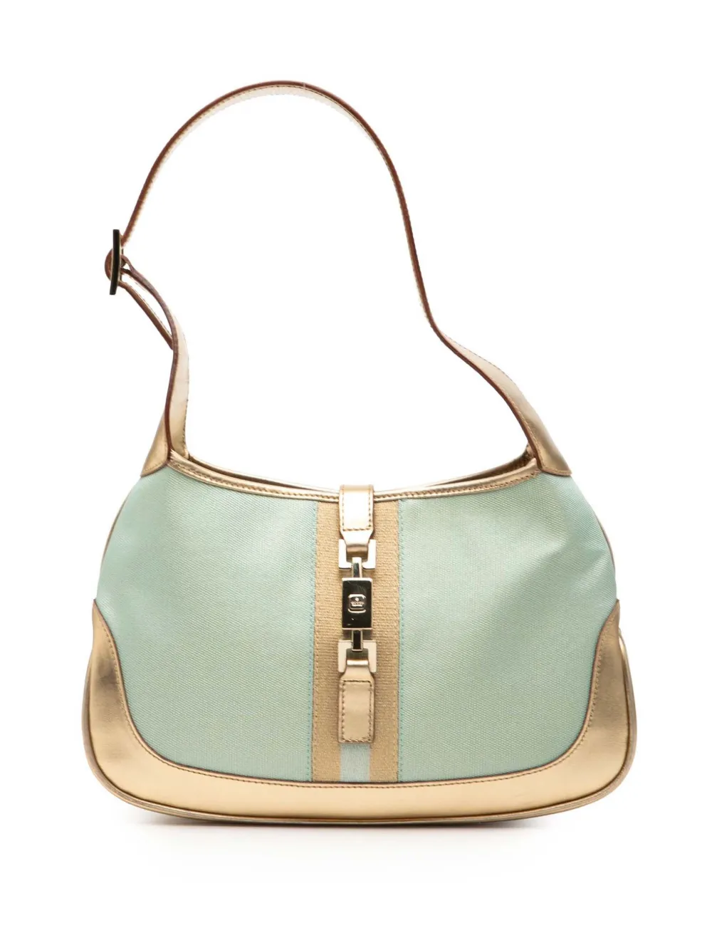 Gucci Pre-Owned 2000-2015 Canvas Web Jackie shoulder bag - Verde