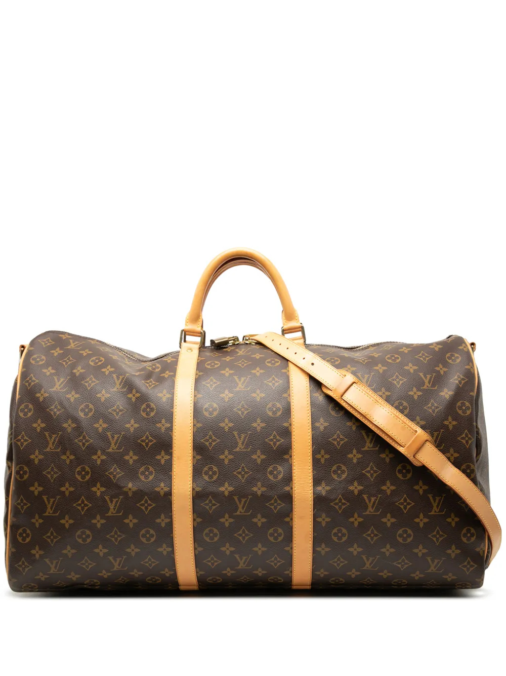 Louis Vuitton Pre-Owned 2003 Monogram Keepall Bandouliere 60 travel bag - Marrone