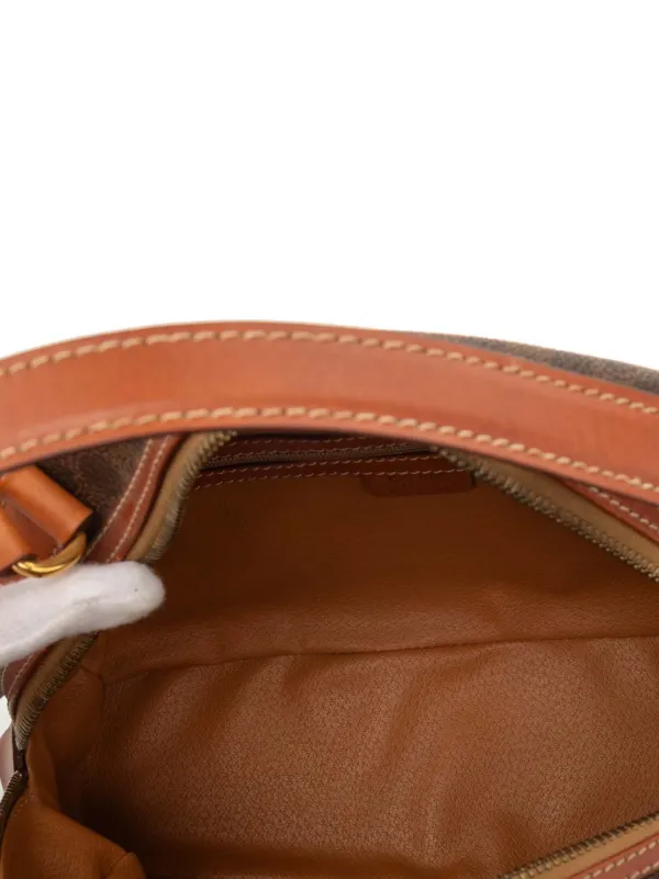 Celine Pre-Owned 1996 Macadam Coated Canvas Handbag | Brown | FARFETCH
