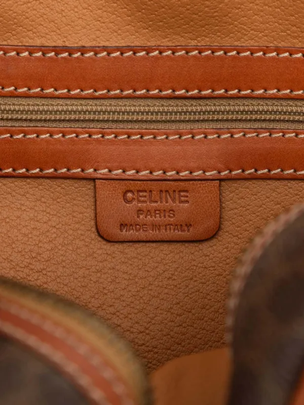 Celine Pre-Owned 1996 Macadam Coated Canvas Handbag | Brown | FARFETCH
