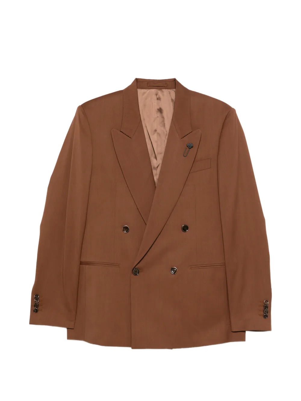 Lardini double-breasted blazer - Marrone
