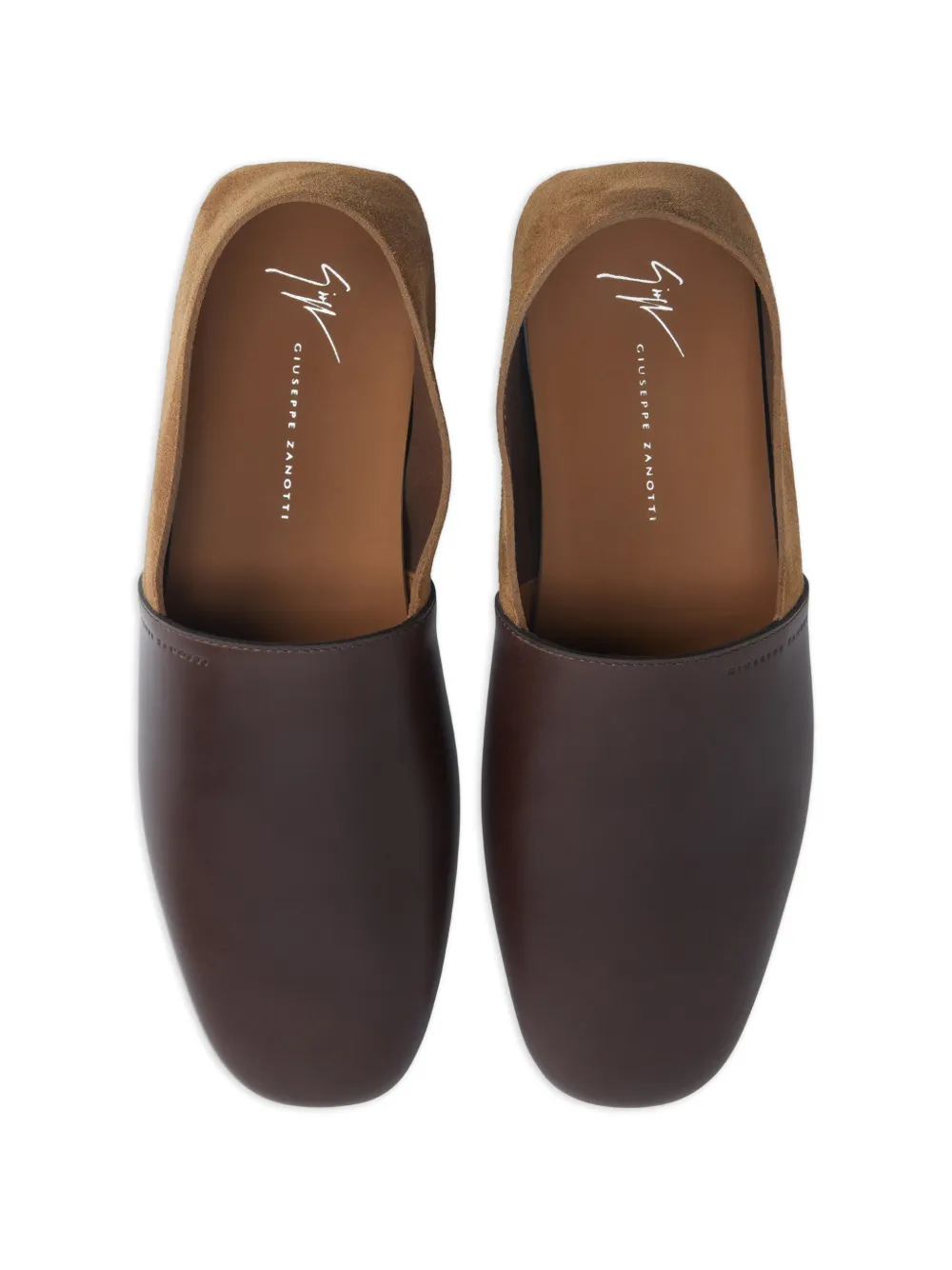 Giuseppe Zanotti Loafers met colourblocking Bruin