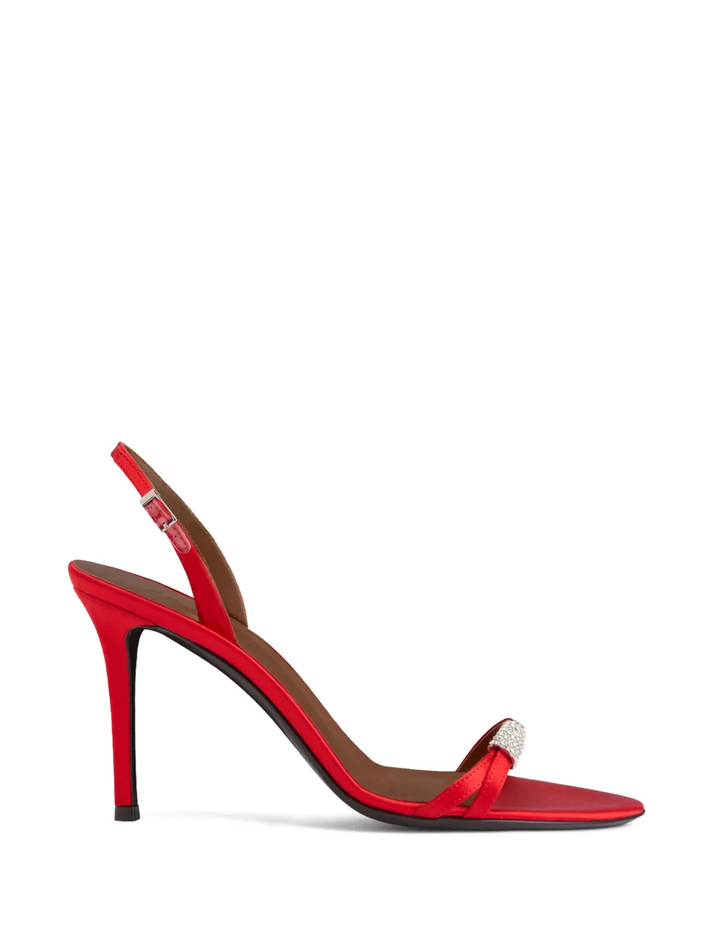 Giuseppe Zanotti Lena stiletto sandalen met stras Rood
