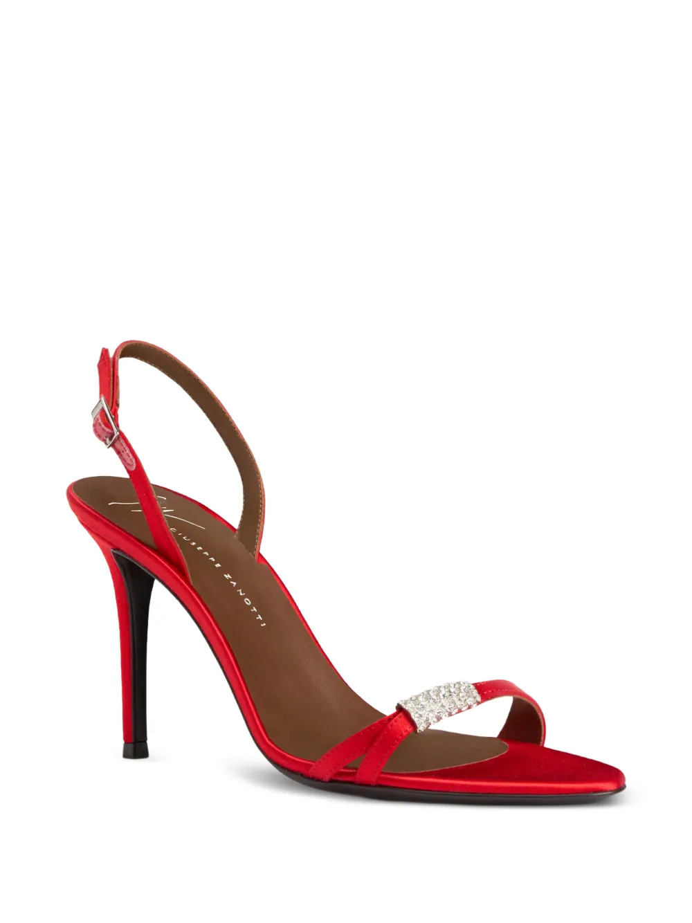 Giuseppe Zanotti Lena stiletto sandalen met stras Rood
