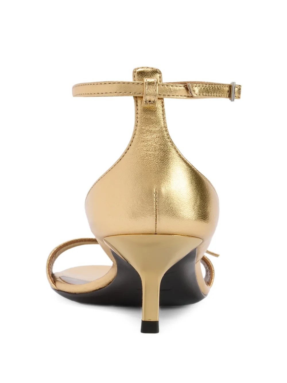 Giuseppe Zanotti Micky Buckles sandalen met enkelbandje en gelamineerde gesp Goud