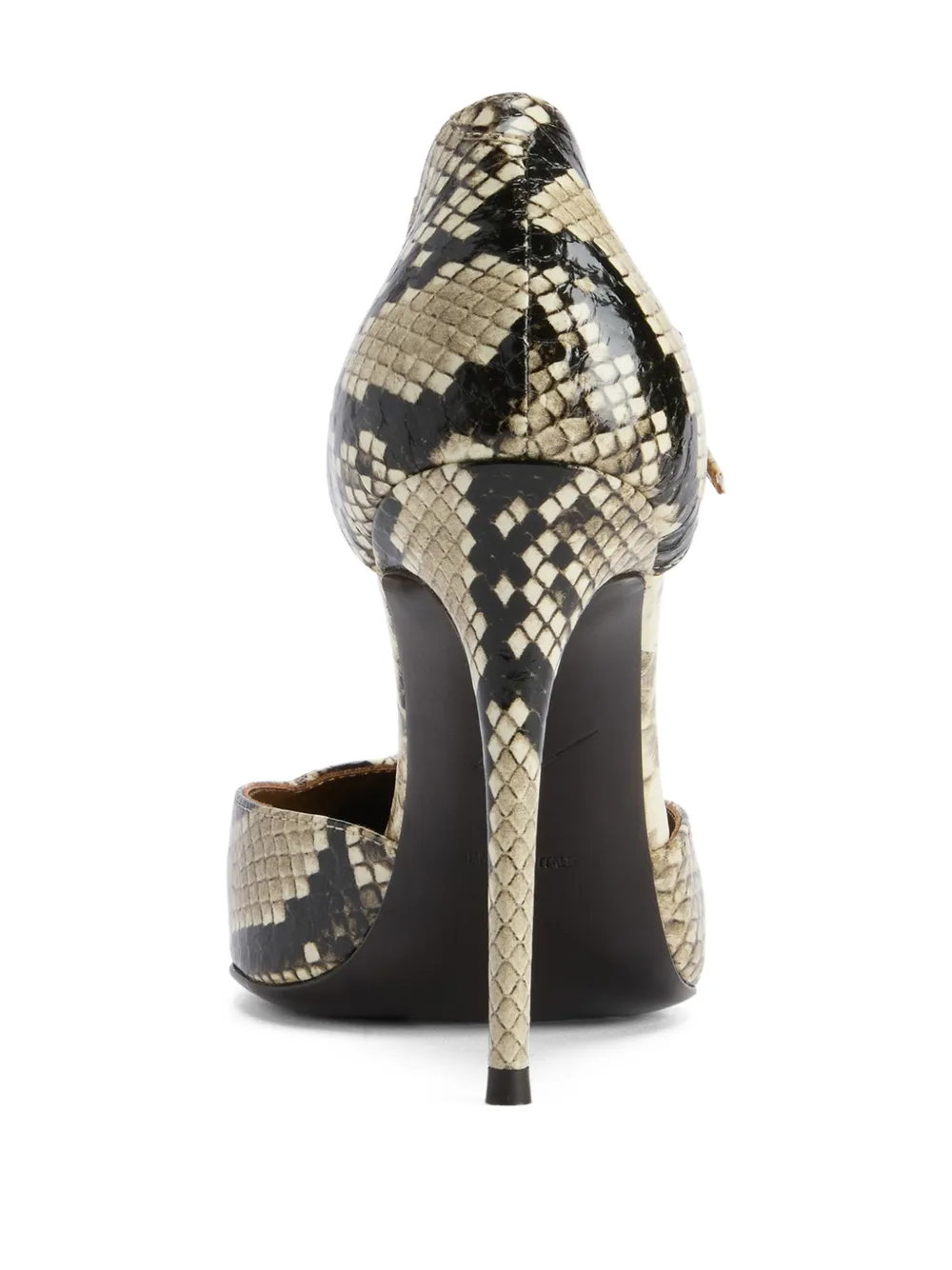 Giuseppe Zanotti Raquel D'Orsay sandalen met reptielenprint Beige