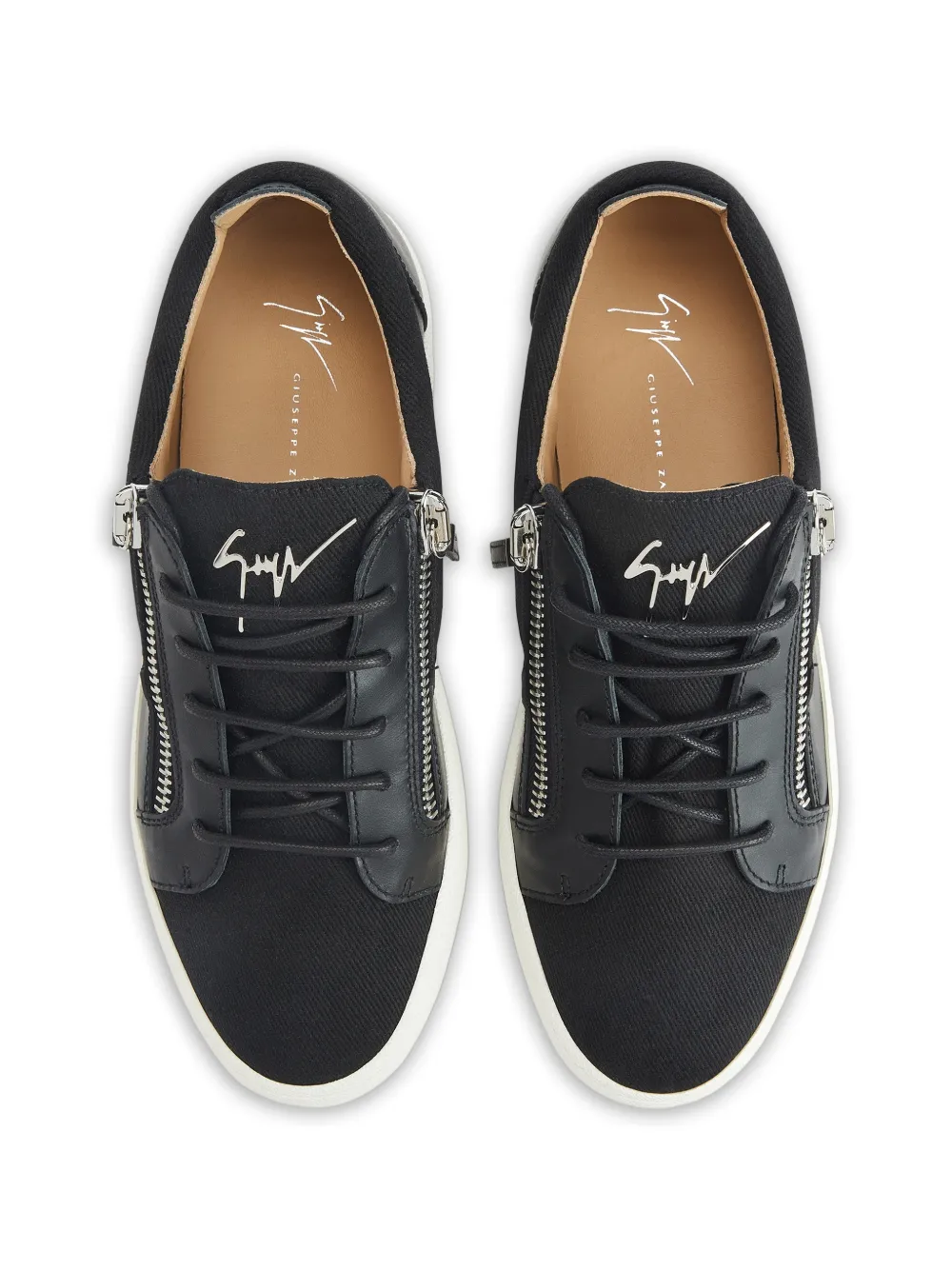 Giuseppe Zanotti Frankie sneakers met rits Zwart