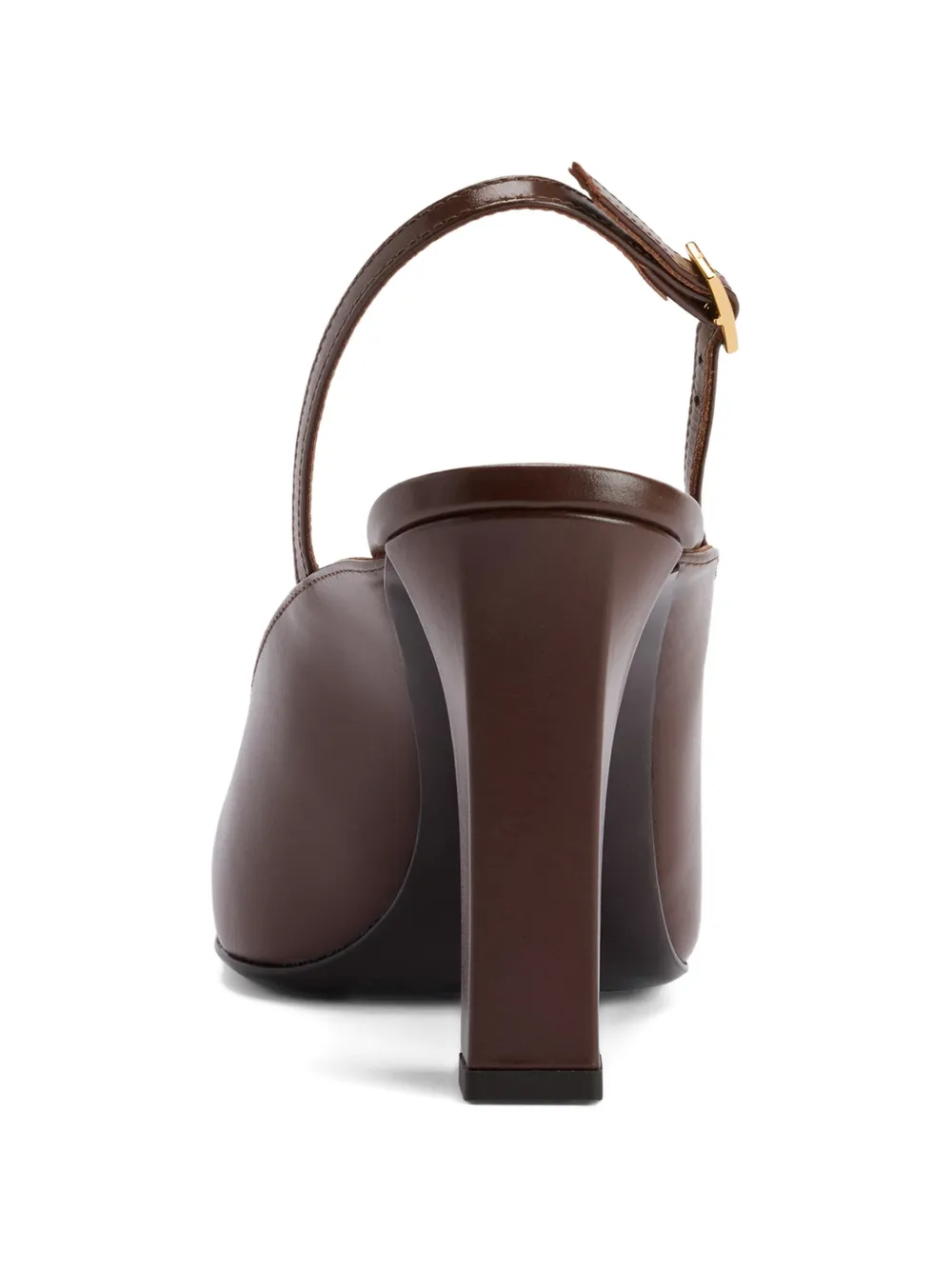 Giuseppe Zanotti Brendha Stone slingback pumps met vierkante neus Bruin