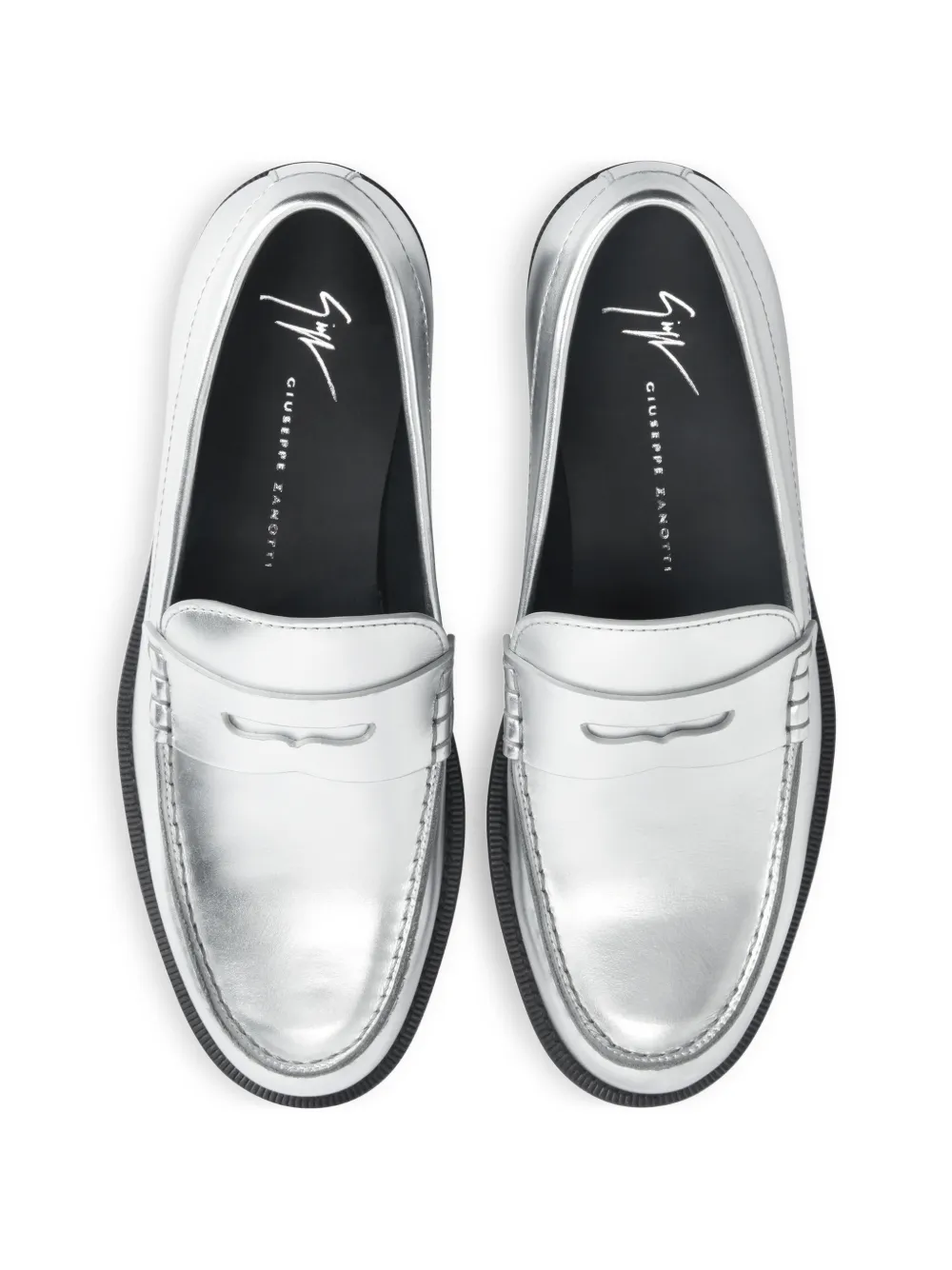Giuseppe Zanotti Penny loafers Zilver