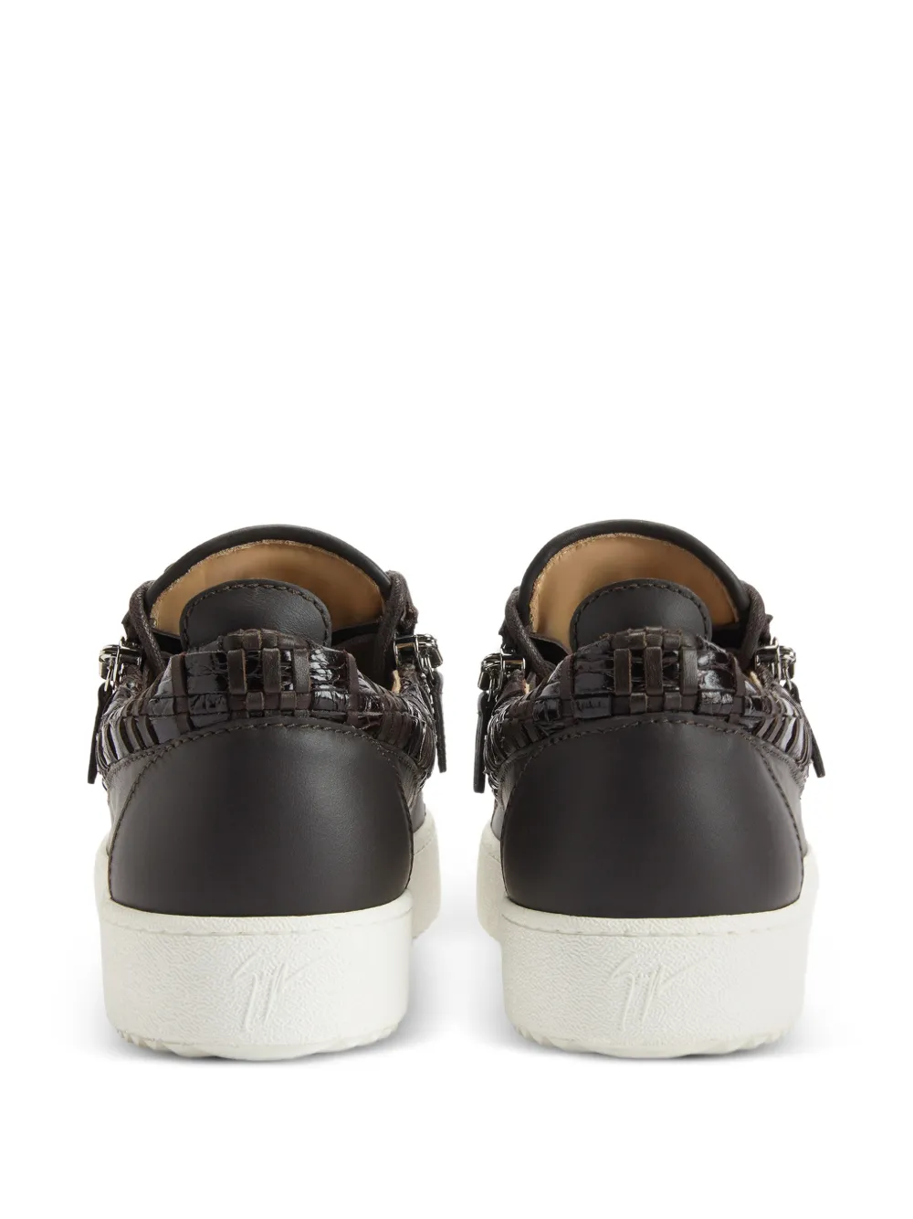Giuseppe Zanotti Frankie sneakers met ritsdetail Bruin