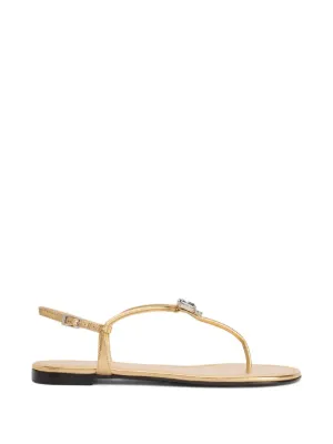 Giuseppe Zanotti Patrice Crystal adjustable-strap Flat Sandals