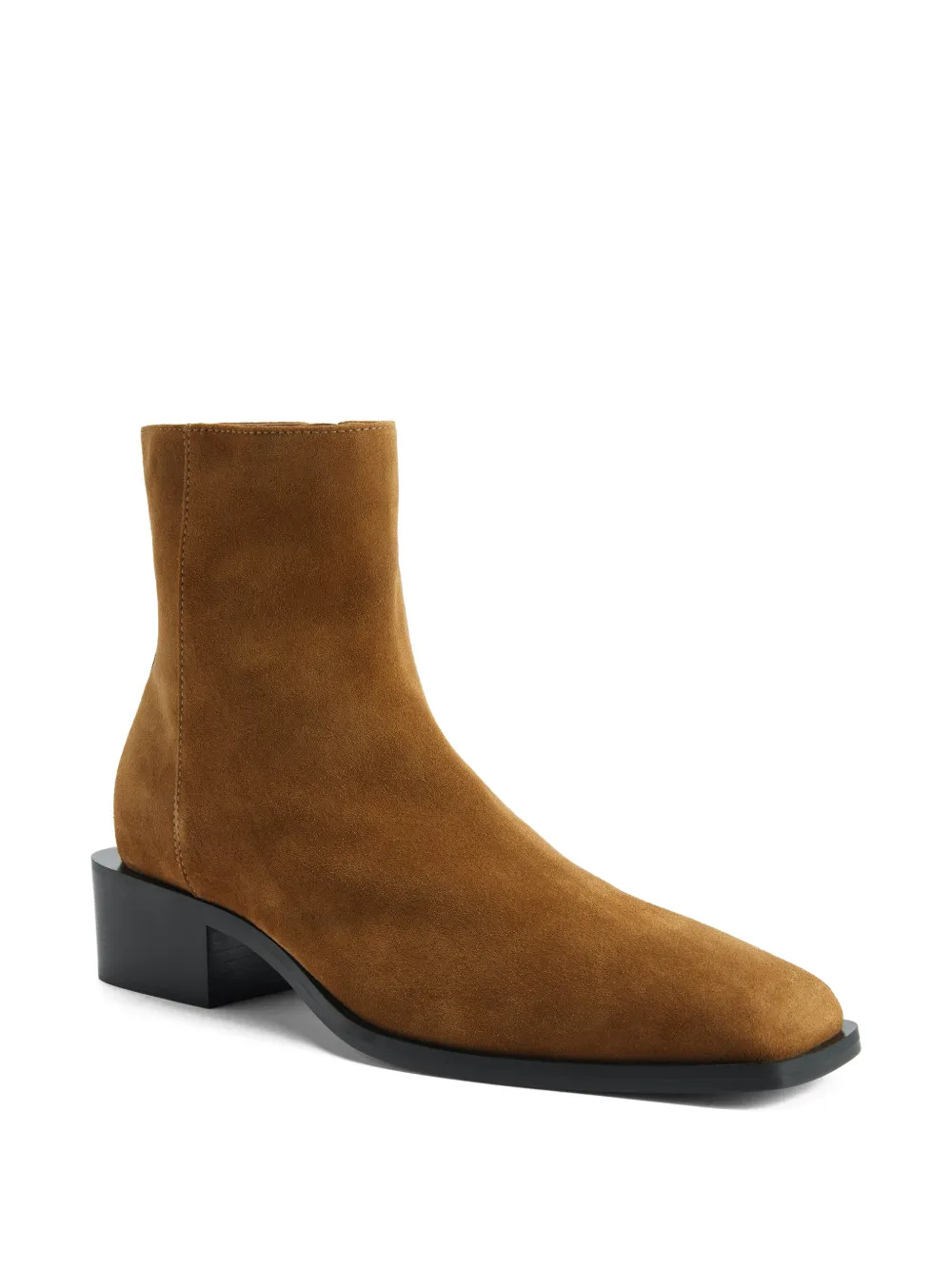 Giuseppe Zanotti Enkellaarzen met vierkante neus Bruin