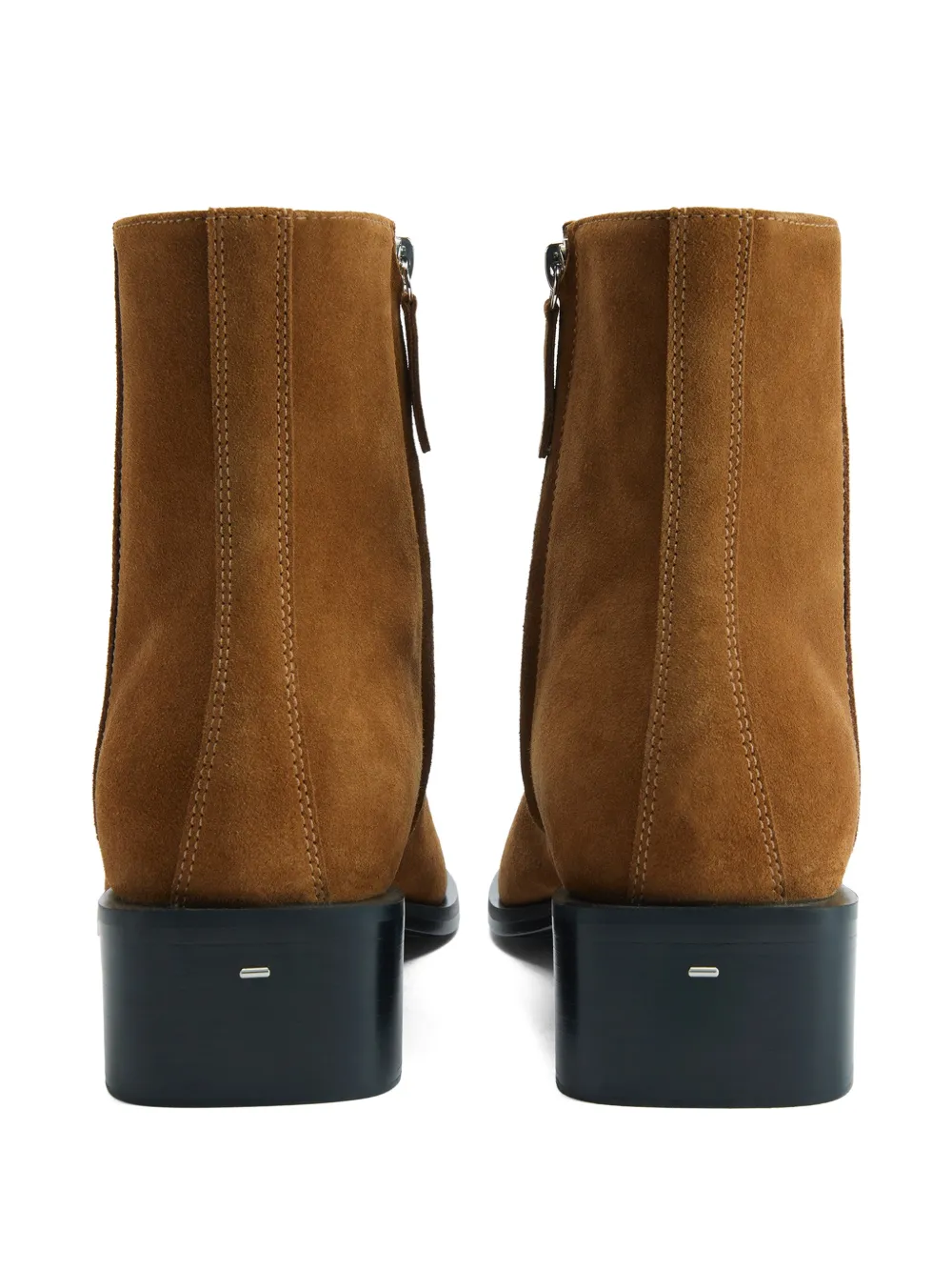 Giuseppe Zanotti Enkellaarzen met vierkante neus Bruin