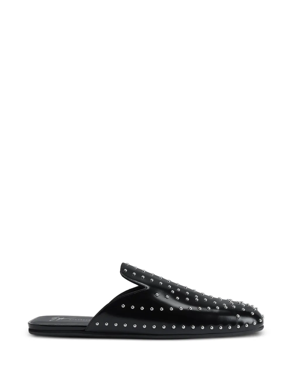 Giuseppe Zanotti Aristotele Mules mit Nieten - Schwarz