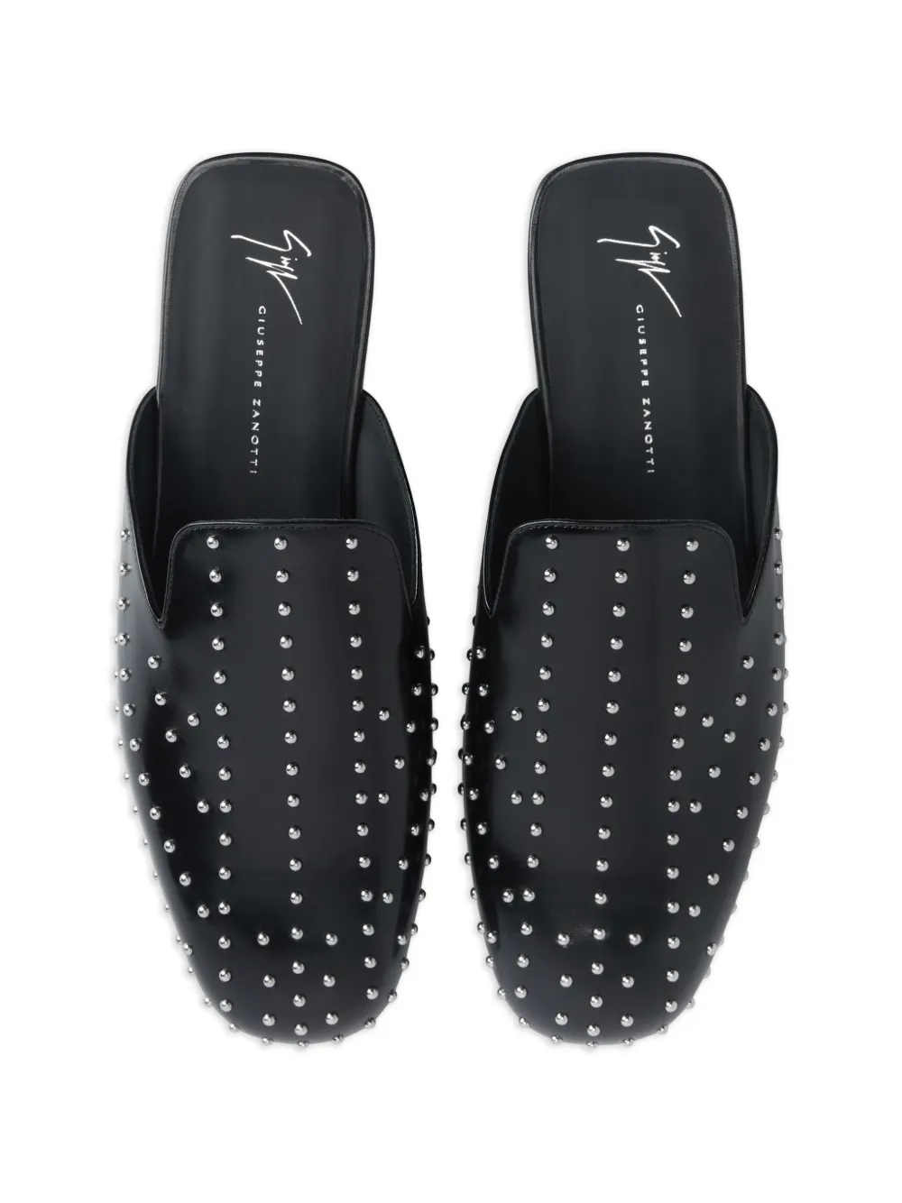 Giuseppe Zanotti Aristotele muiltjes met metalen studs Zwart