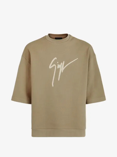 Giuseppe Zanotti logo-embroidered T-shirt