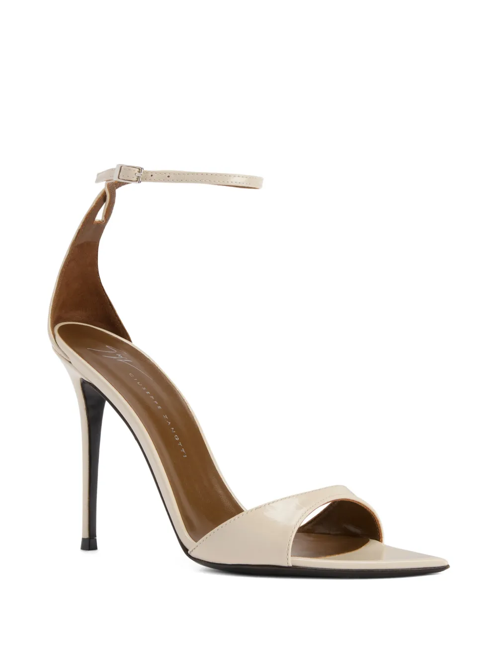 Giuseppe Zanotti Stiletto sandalen met puntige neus Beige