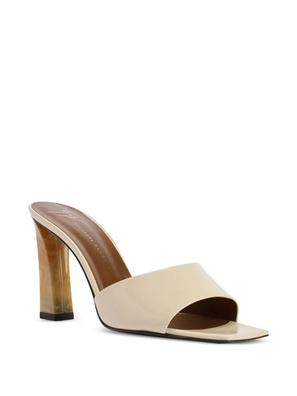 Giuseppe Zanotti Talia sandalen met vierkante neus Beige