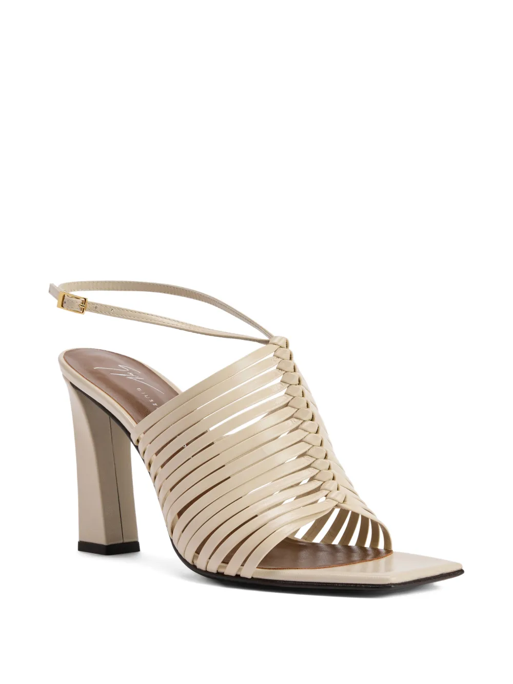 Giuseppe Zanotti Jane sandalen met vierkante neus Beige