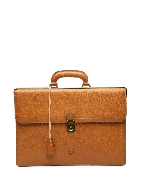 Loewe Pre-Owned 20th Century Leather Anagram business bag