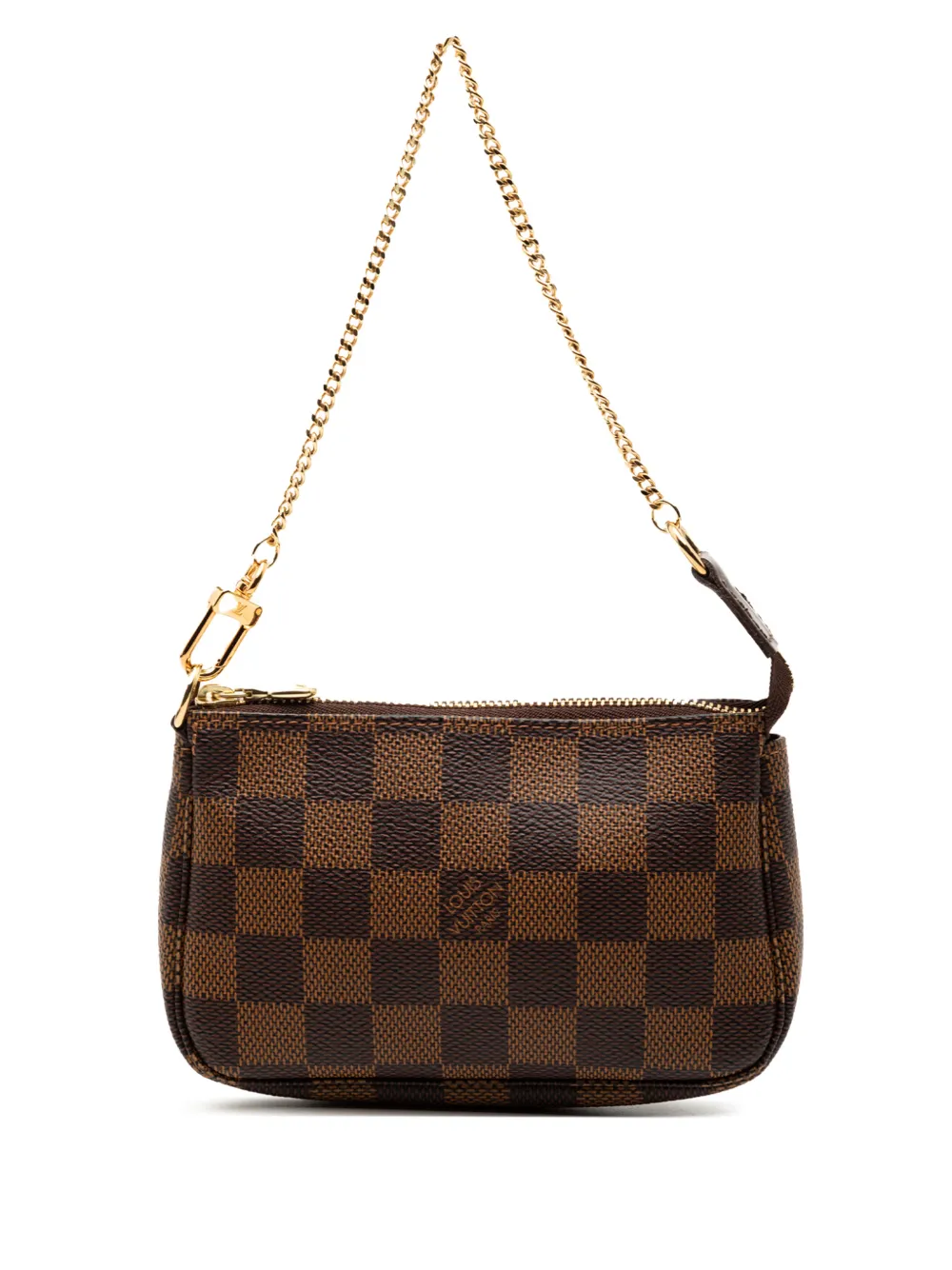 Louis Vuitton Pre-Owned 2012 Damier Ebene Mini Pochette Accessoires handbag - Marrone