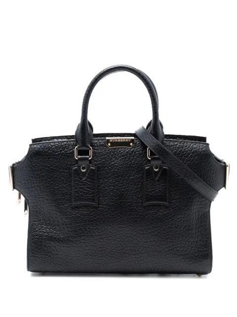 Burberry Pre-Owned 2000-2025 Medium Grained Leather Clifton satchel