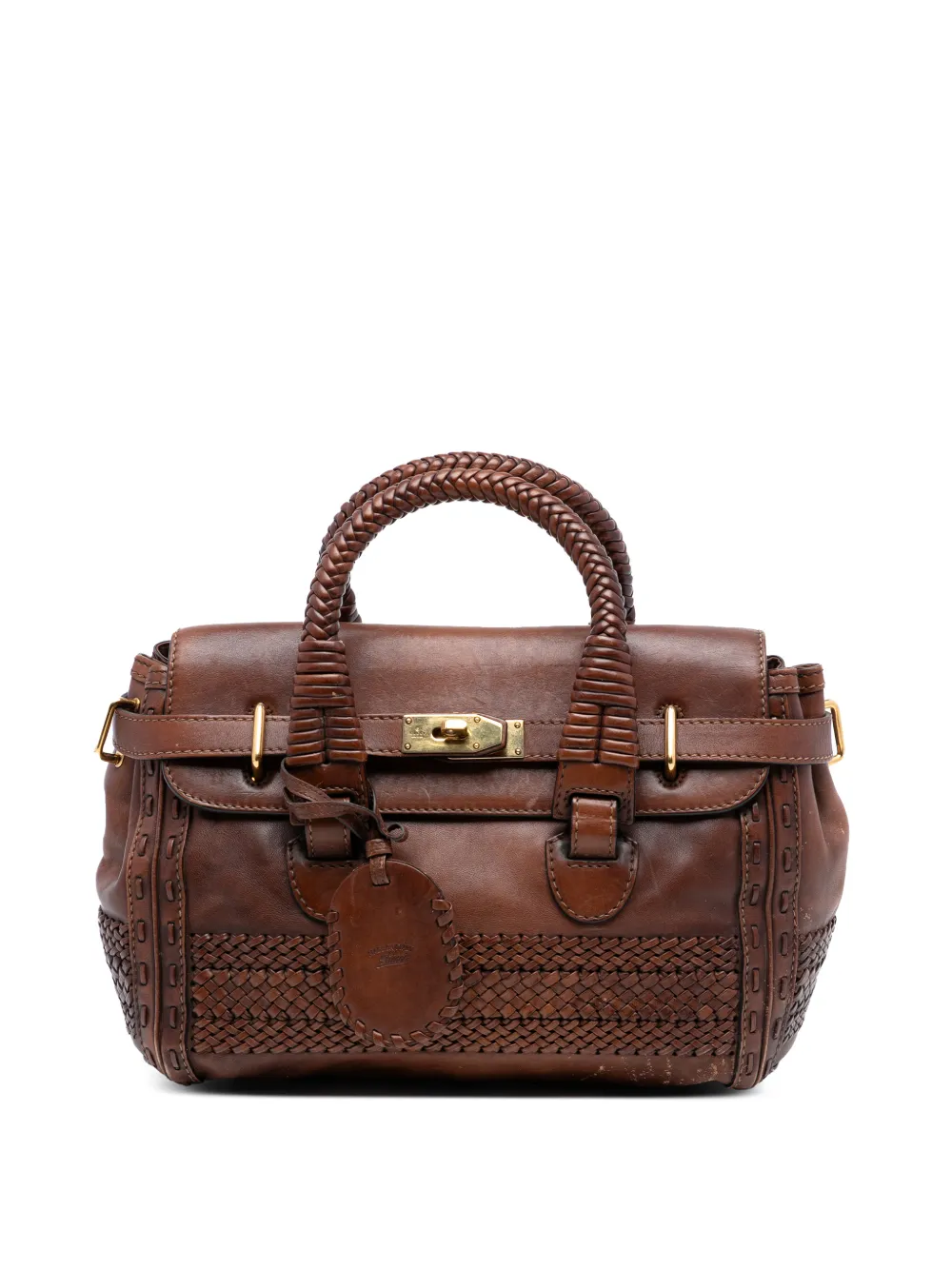 Gucci Pre-Owned 2016-2025 Medium Leather Handmade handbag - Marrone