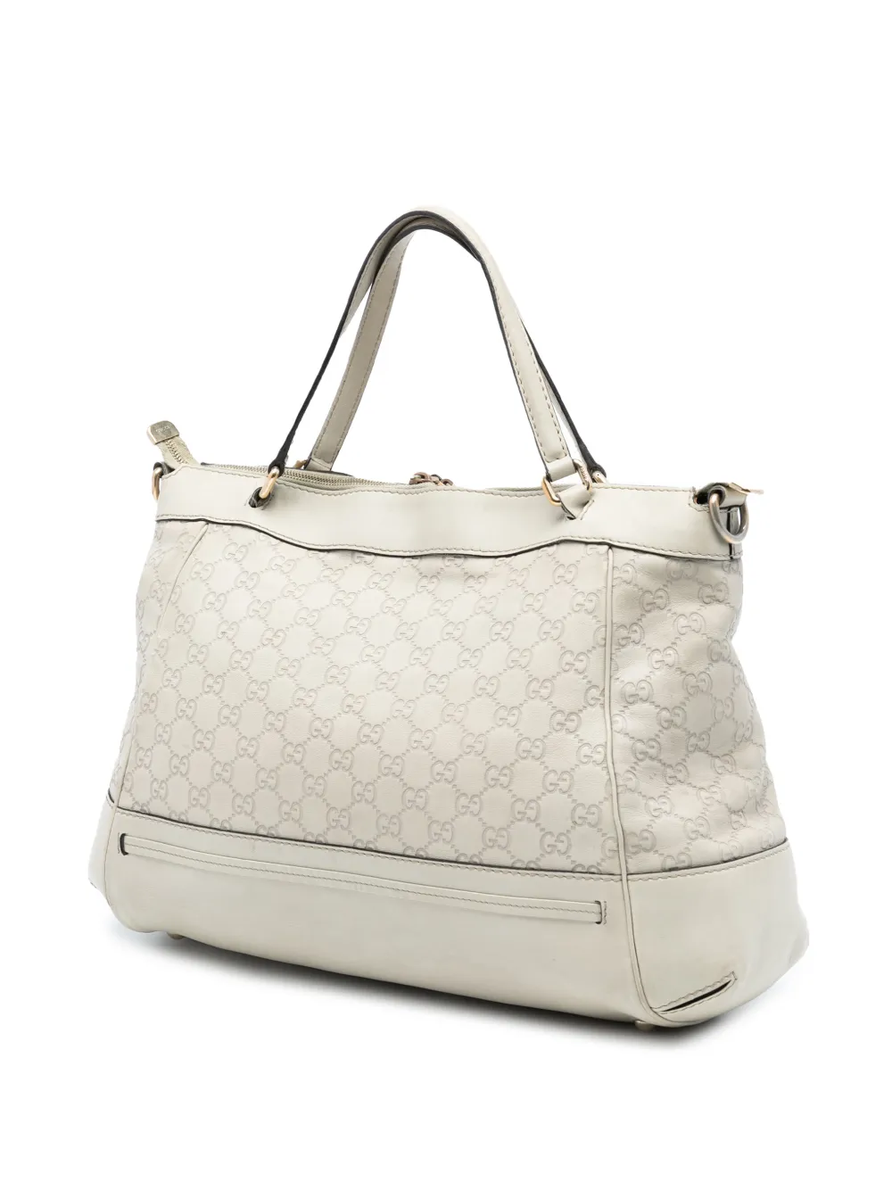  Gucci Pre-owned Sac à Bandoulière Guccissima Mayfair (2016-2025) - Blanc 
