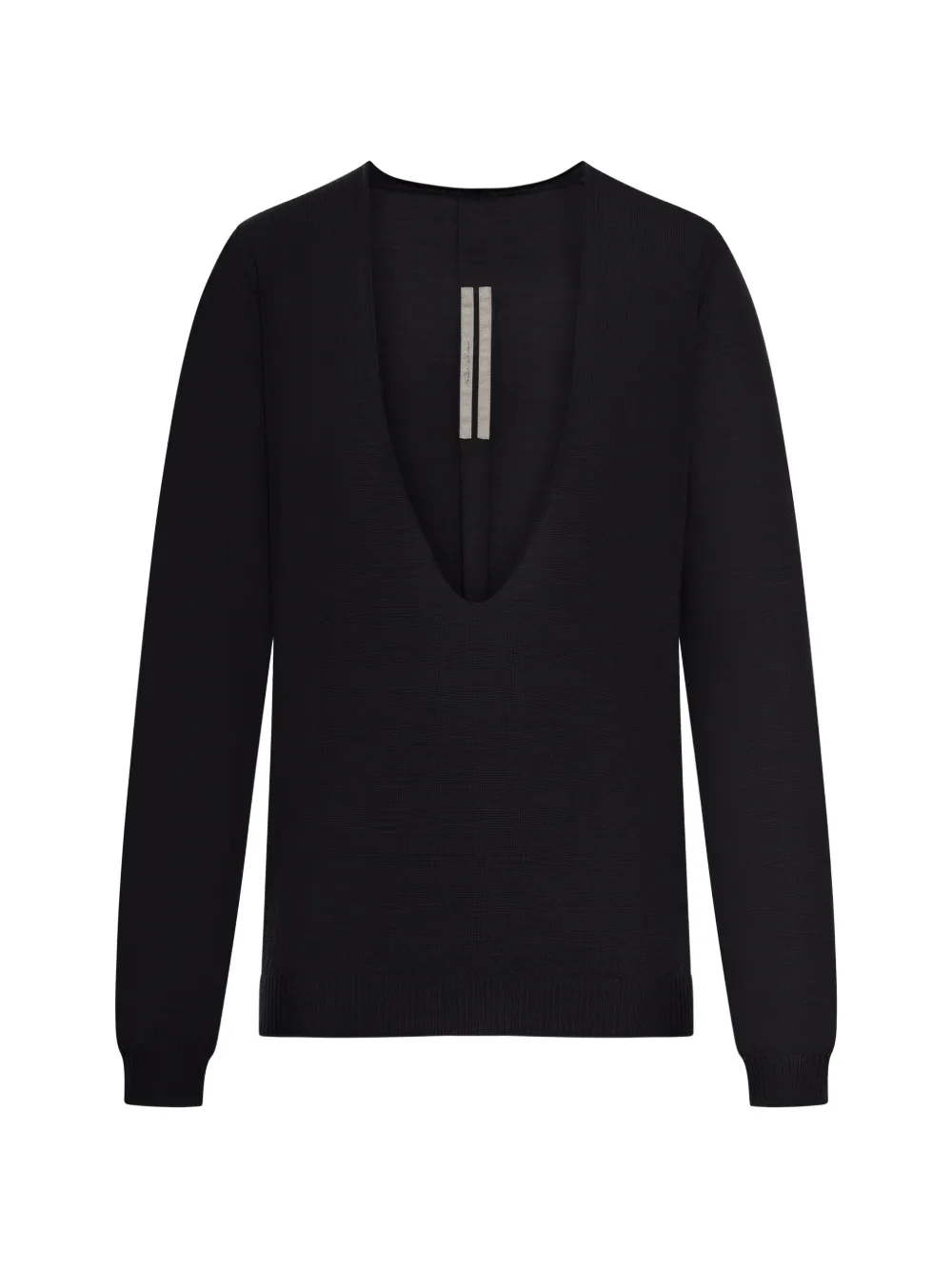 Rick Owens Temple Extreme V-neck sweater - Nero