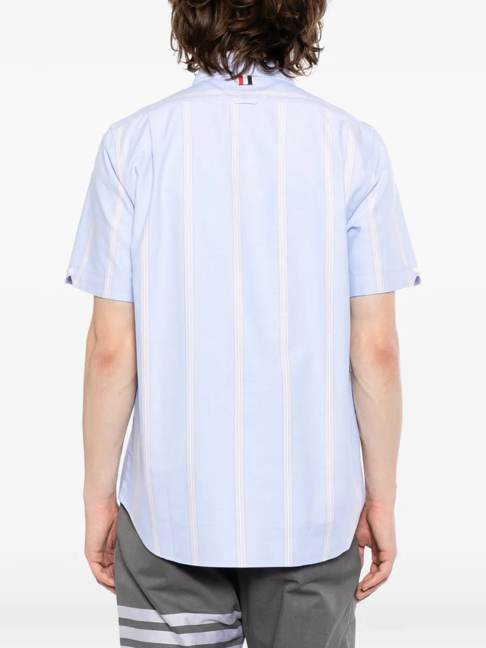 Thom Browne Gestreepte overhemd Blauw