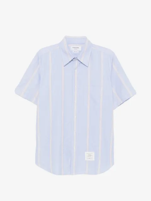 Thom Browne striped short-sleeve shirt